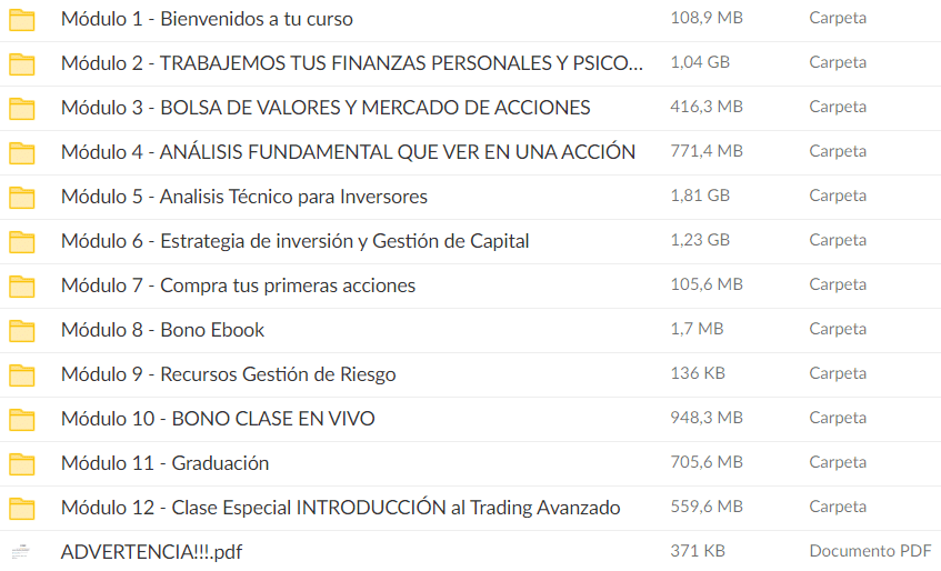 Descarga Inversionista Inicial curso